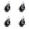 Service Caster 5 Inch Thermoplastic Wheel 5/16 Threaded Stem Caster Set with Brakes SCC, 4PK SCC-TS05S510-TPRS-SLB-5161815-4 - alternate 1